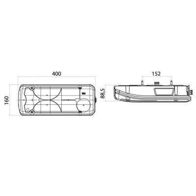 Fanale post. Sinist, Luce targa, HDSCS 8 pin IVECO_3