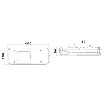 Fanale post. LED Sini., Luce targa, HDSCS 8 pin_3