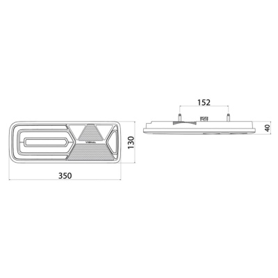 Fanale posteriore LED GLOWING Sinistro 24V_3