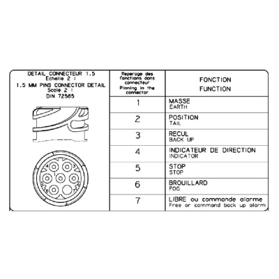 Fanale posteriore Destro, cicalino, AMP 1.5-7 pin_1