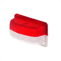 Vetro di ricambio rosso/bianco per fanale ML