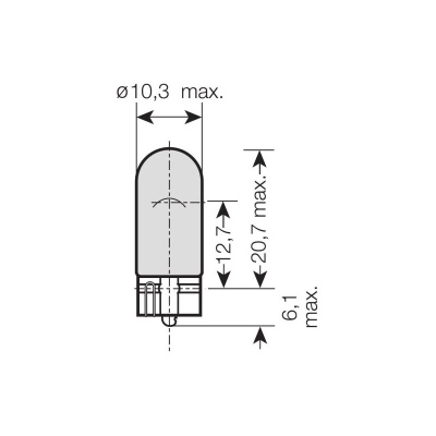 Lampadina 12V 5W Cool Blue Intense OSRAM _1