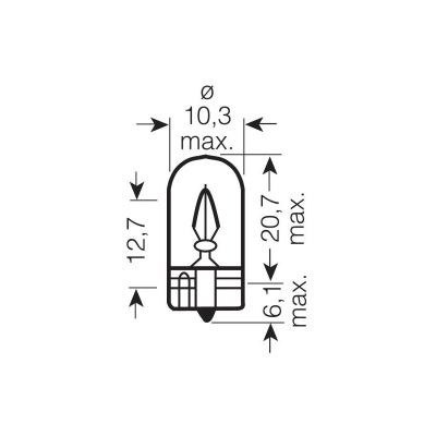 Glühlampe 24V 5W  Glassockel OSRAM_1