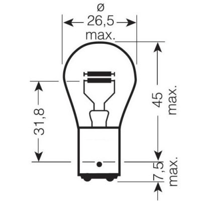 Lampadina 24V/21-5W Bay15d EAGLEYE_1