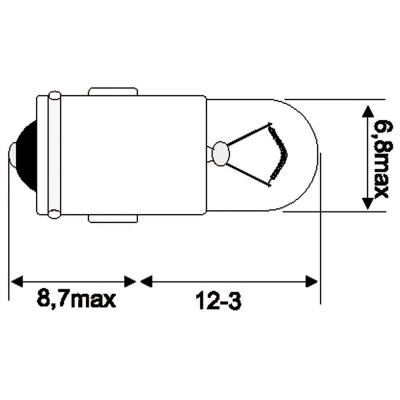 Lampadina 12V 2W OSRAM_1