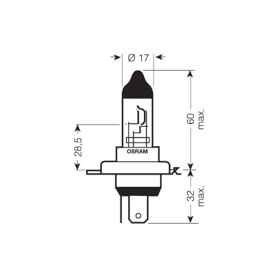 Glühlampe H4 12V 60/55W OSRAM_1