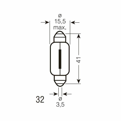 Lampadina 12V 21W soffitto OSRAM_1