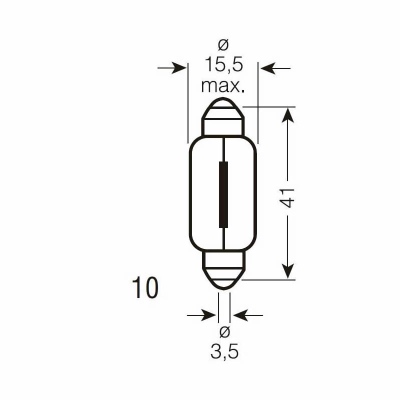 Ampoule 24V 18W soffite OSRAM_1