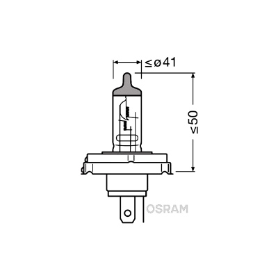 Glühlampe R2 12V 45/40W P45t OSRAM_1