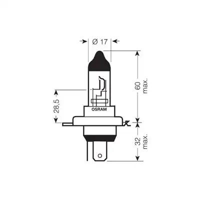 Ampoule 12V 60/55W H4 OSRAM_1