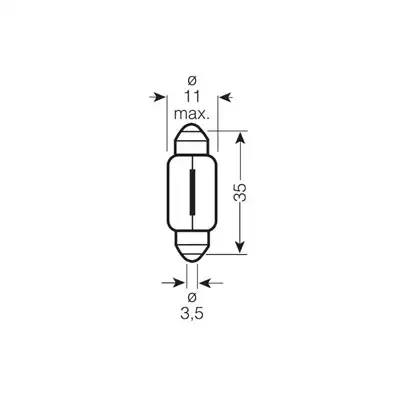 Ampoule 24V 5W soffite OSRAM_1