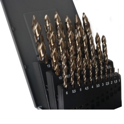 Spiralbohrer-Satz 25tlg. HSSE-Co5% 1.0-13.0x0.5mm_1