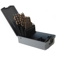 Jeu de forets, 25 pcs, HSSE-Co5%, 1.0-13.0 x 0.5mm
