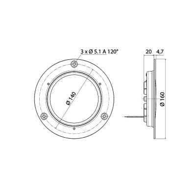 Plafoniera integrata LED 9/30V, 1200 lumen_2