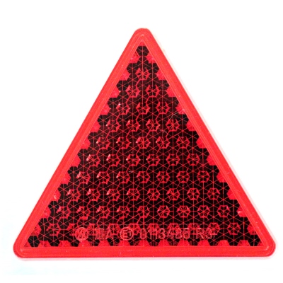 Verre de rechange triangulaire rouge_0