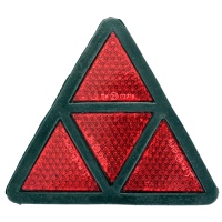 Catadiottro triangolare rosso 