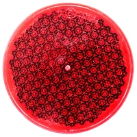 Vetro di ricambio rosso Ø80mm per catadiottro