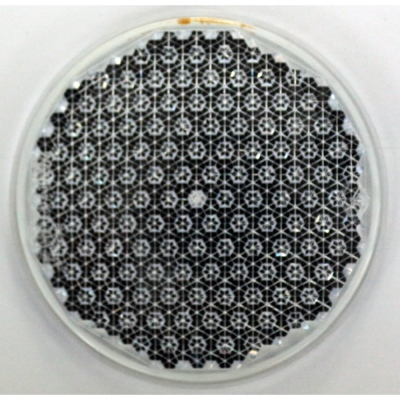 Vetro di ricambio bianco Ø80mm per catadiottro_0