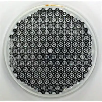 Vetro di ricambio bianco Ø80mm per catadiottro_0