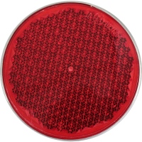 Rückstrahler Ø80mm rot ohne Gummi