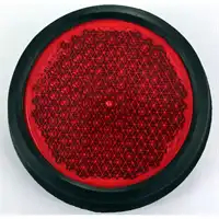 Catadiottro  Ø80mm rosso