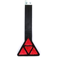 Catadioptre rouge pendule triangulaire 150x150mm