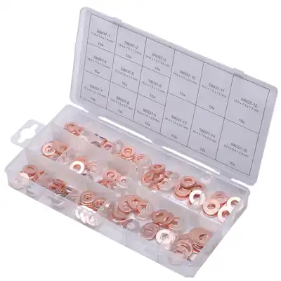 Assortiment de cuivre bague d'étanchéité_0