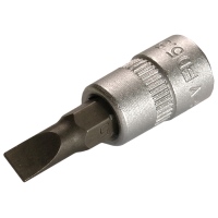 Douille pour tournevis, 1/4", fente 4 mm