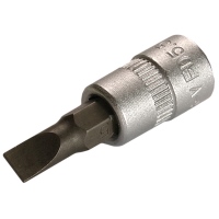 Douille pour tournevis, 1/4", fente 5 mm