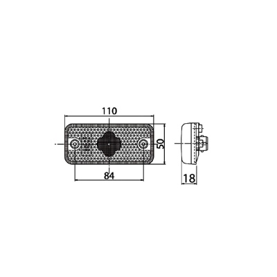 Side marker LED 24V ambra_1