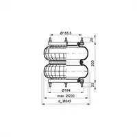 Soffietto d'aria 8x2" Springride
