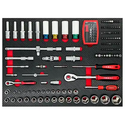Carrello utensili 283 pz. 7 cassetti TOMAC_1