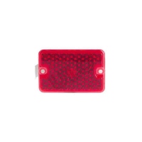 Catadioptre rouge 91 x 61mm autocollante