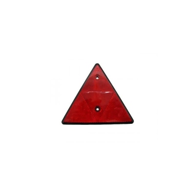 Catadioptre triangulaire rouge avec 2 trous Ø5.3mm_0