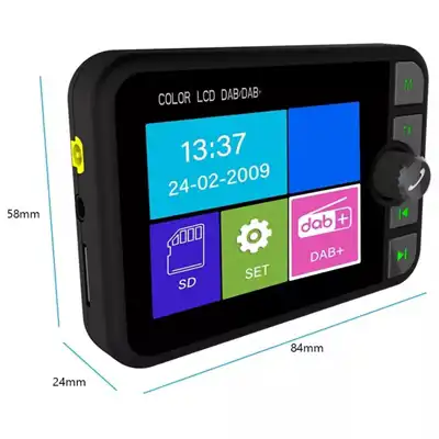 Ricevitore radio DAB+ LCD da 2,4 pollici_3