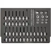 Assortiment d'embouts de vissage, 72 pièces