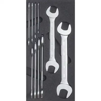 Assortiment clés à fourche doubles, 10 pièces_0