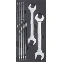 Assortiment clés à fourche doubles, 10 pièces