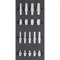 Assortiment Clé à douille, empreinte E, 18 pièces