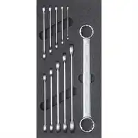 Assortiment clés polygonales doubles, 12 pièces