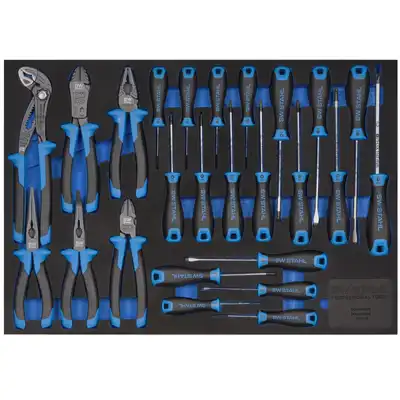 Chariot d’atelier prof. TT801, bleu, 246 pièces_1