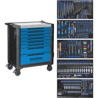 Profi-Werkstattwagen TT802, blau, 434-teilig