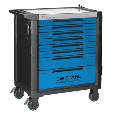 Chariot d’atelier prof. TT802, bleu, 434 pièces_5