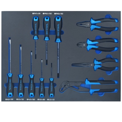 Chariot d’atelier prof. TT401, noir, 347 pièces_9