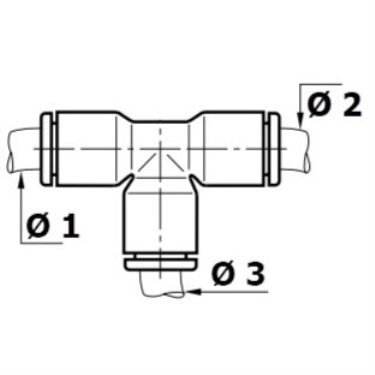 Raccordo rapido in T