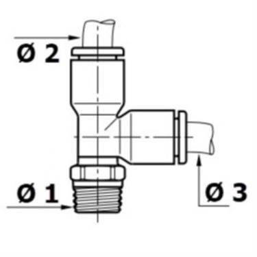 Raccordo rapido in T